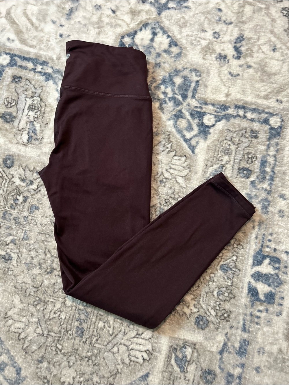 RBX Women’s High-Waist Athletic Leggings in Dark Plum - Picture 7 of 9